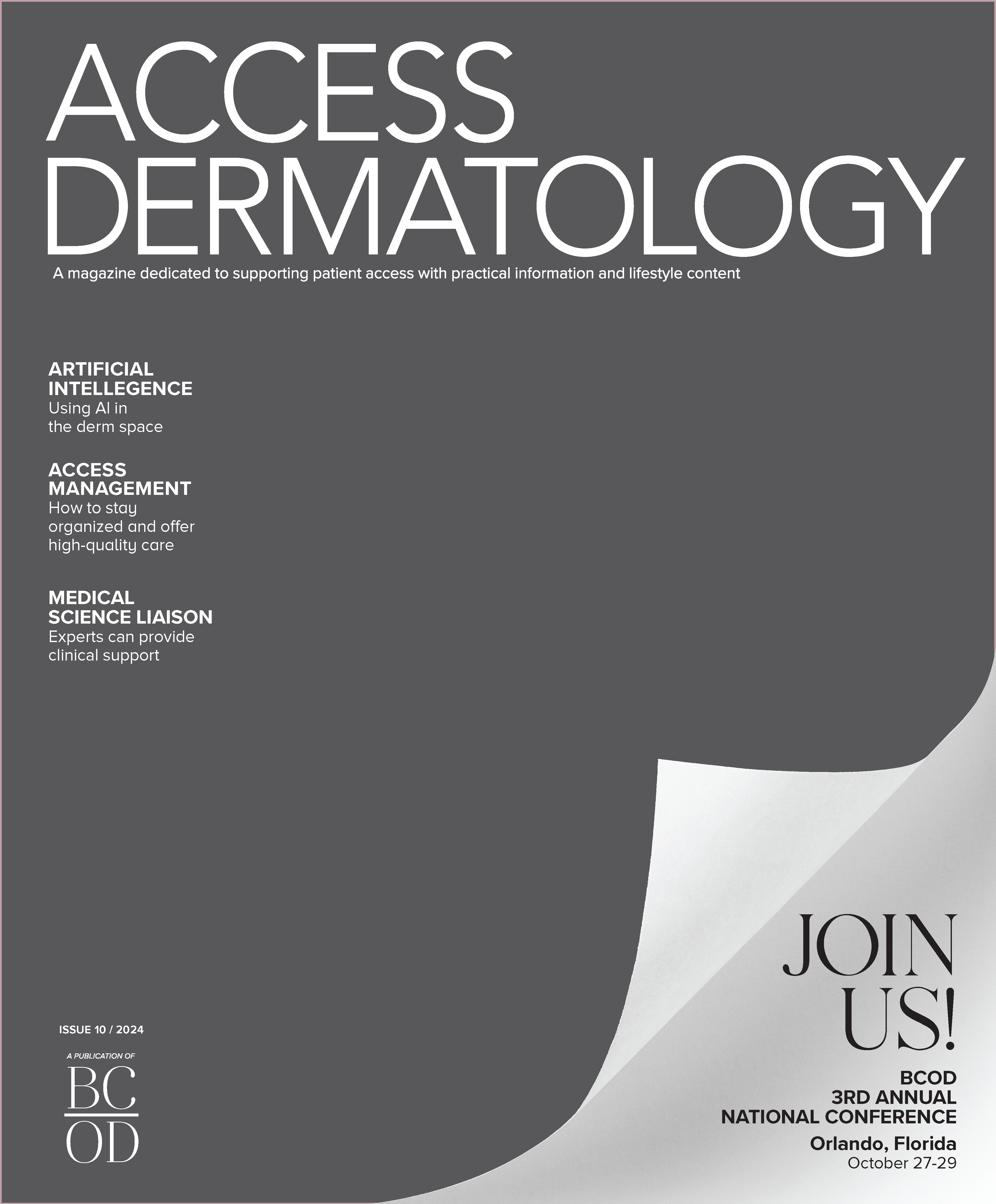 BCOD Access Dermatology Magazine for Biologic Coordinators in Dermatology